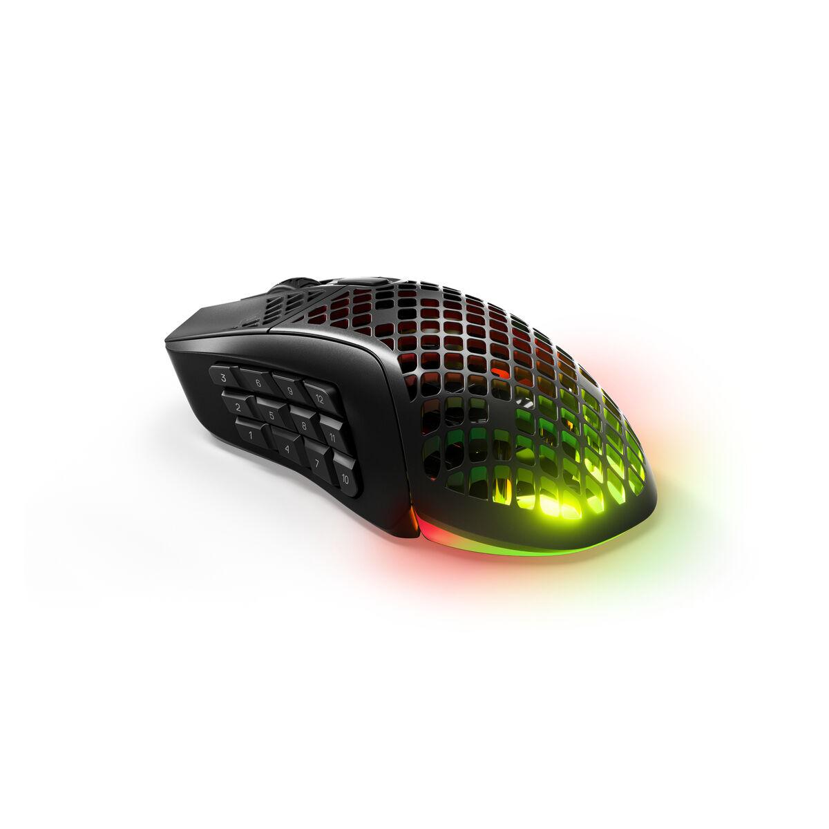 Steelseries Aerox 9 mouse Ambidestro RF senza fili + Bluetooth Ottico 18000 DPI (SteelSeries Aerox 9 Gaming Mouse - Bluetooth/R