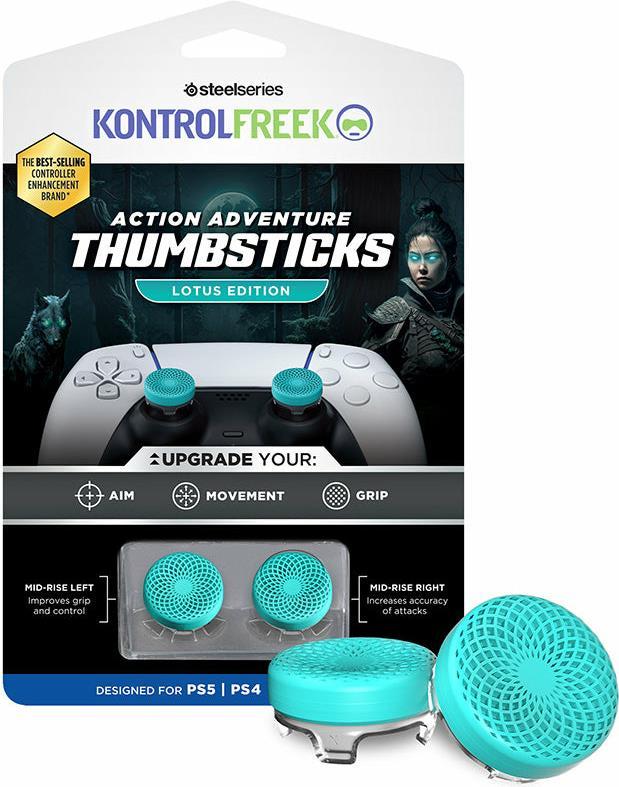 Steelseries 7102-PS5 - PlayStation 4 - PlayStation 5 - Impugnature per racchetta analogiche - Nero - Blu - Stati Uniti - 1 pezz