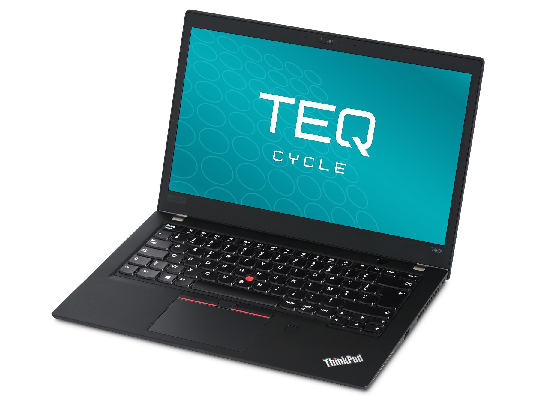 Teqcycle Lenovo ThinkPad T480s Intel Core i5 i5-8250U Computer portatile 356 cm (14") Full HD 16 GB DDR4-SDRAM 256 GB SSD Wi-Fi