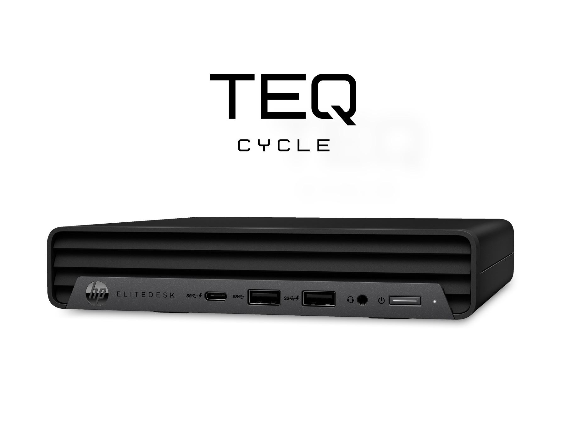 Teqcycle HP Elitedesk 800 G4 DM Intel® Core™ i5 i5-8500T 16 GB DDR4-SDRAM 256 GB SSD Windows 11 Pro Mini PC Nero