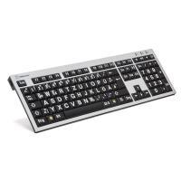 LogicKeyboard XL-Print Bianco su Nero Tedesco (PC/Slim)