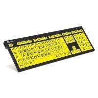 LogicKeyboard XL-Print Nero su Giallo incl.LL Tedesco (PC/Nero)