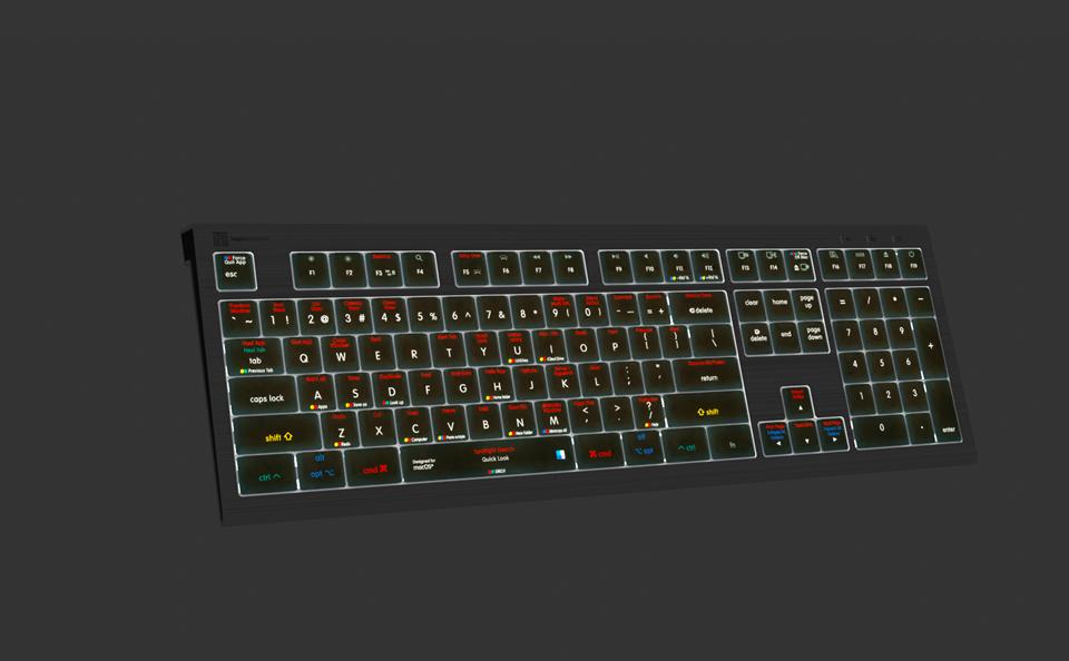 LogicKeyboard scorciatoie...