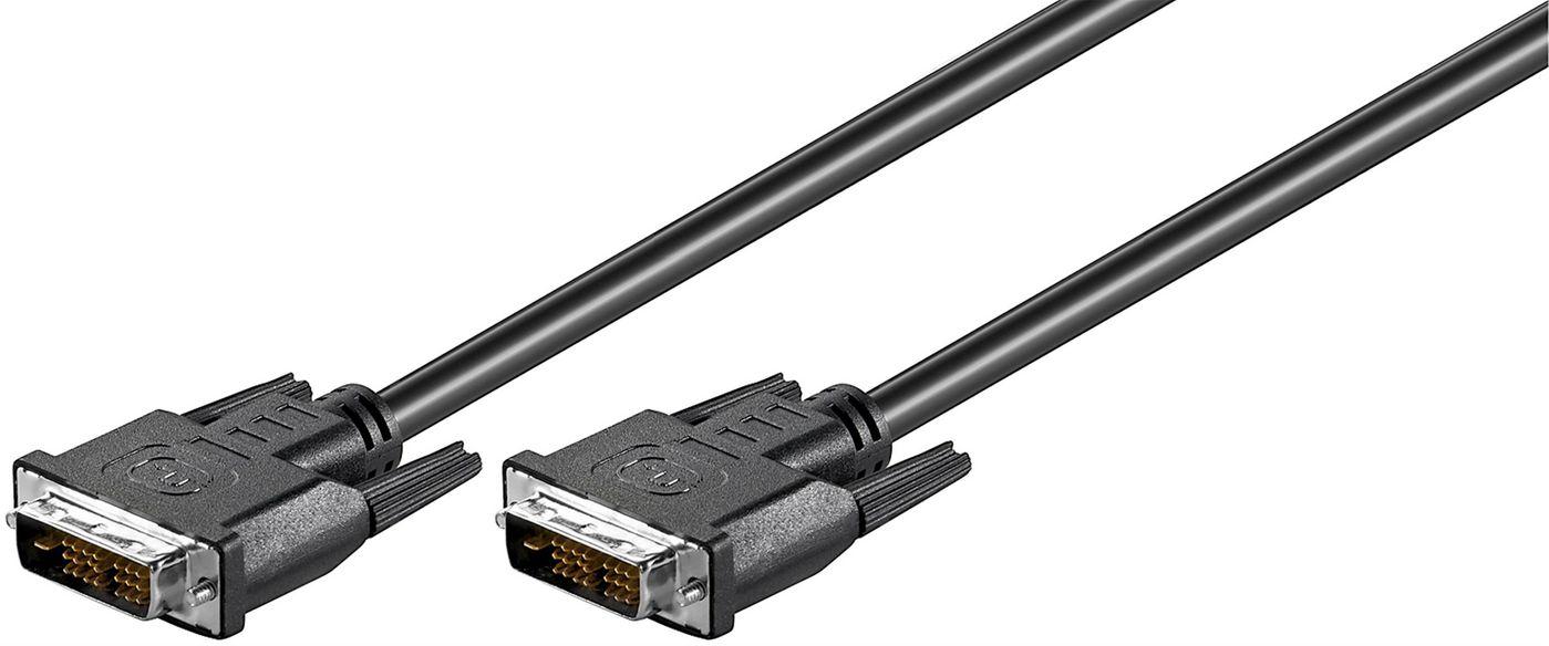 Microconnect MONCCS2 cavo DVI 2 m DVI-D Nero (Full HD DVI-D Cable 2 meter - DVI-D 181-pin M-M Black - Full HD 1080p 1920 x 1080