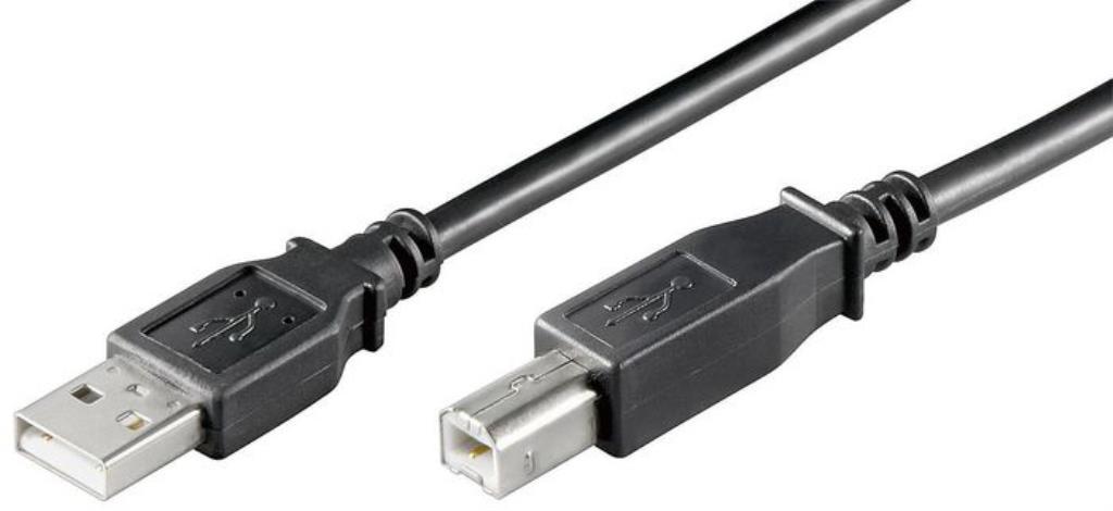 Cavo USB2.0 A-B 1mt M-M nero