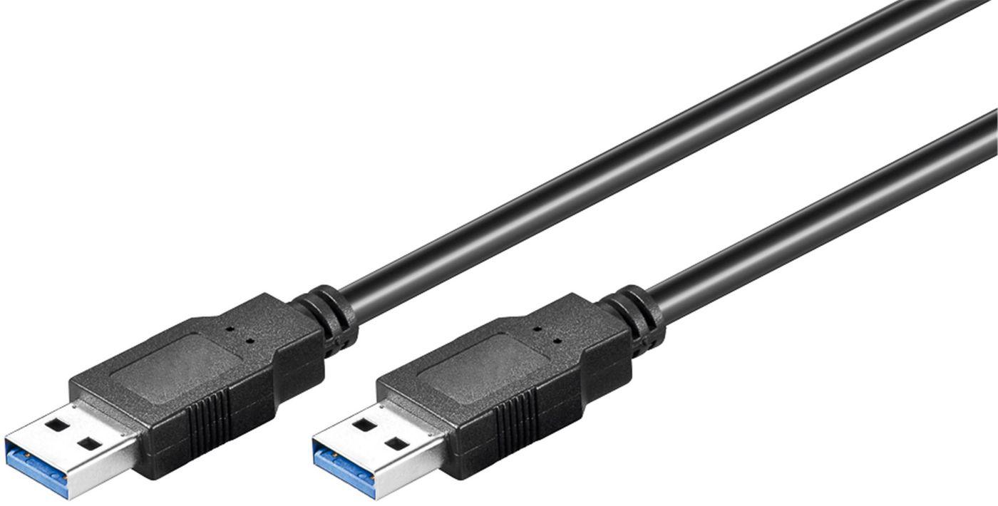 USB3.0 A-A 2m M-M Black