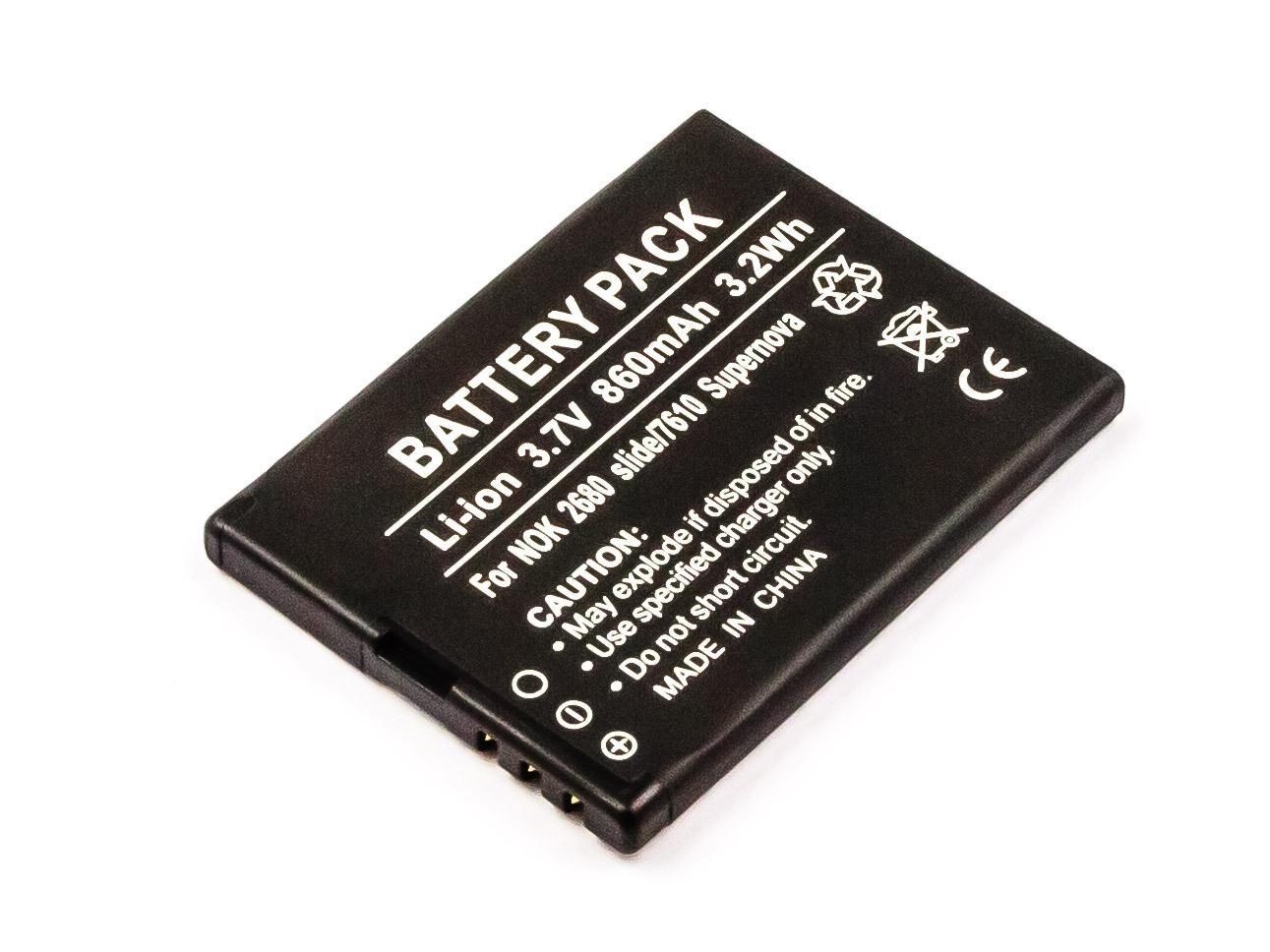 CoreParts MBMOBILE1015 ricambio per cellulare Batteria Grigio (Battery for Mobile 3Wh Li-ion - 3.7V 860mAh Black Nokia 3Wh - Li