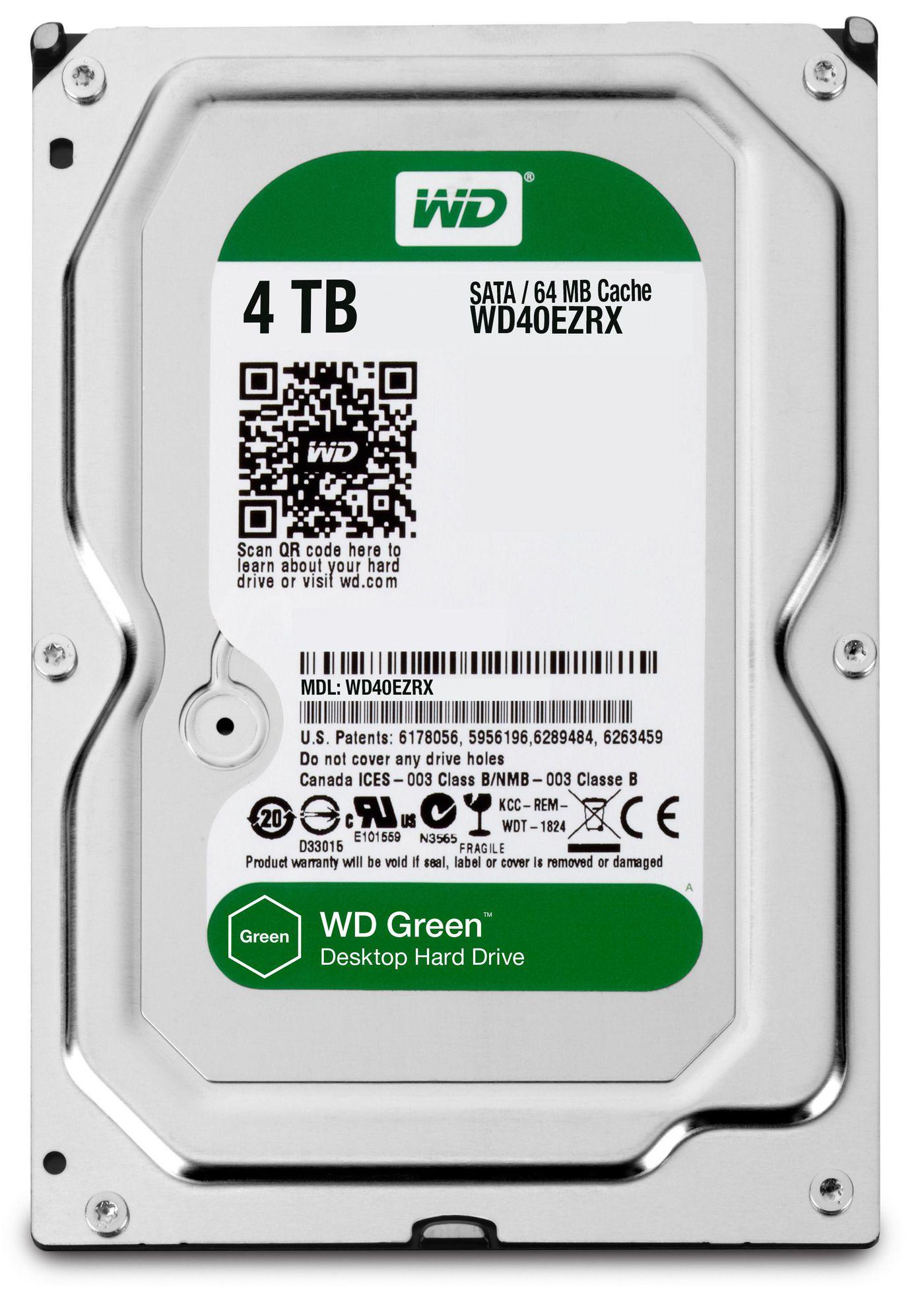 Cache WD Caviar Green da 4 TB e 64 MB