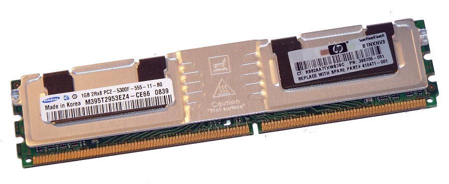 1 GB (1X1G) PC2-5300 FUP