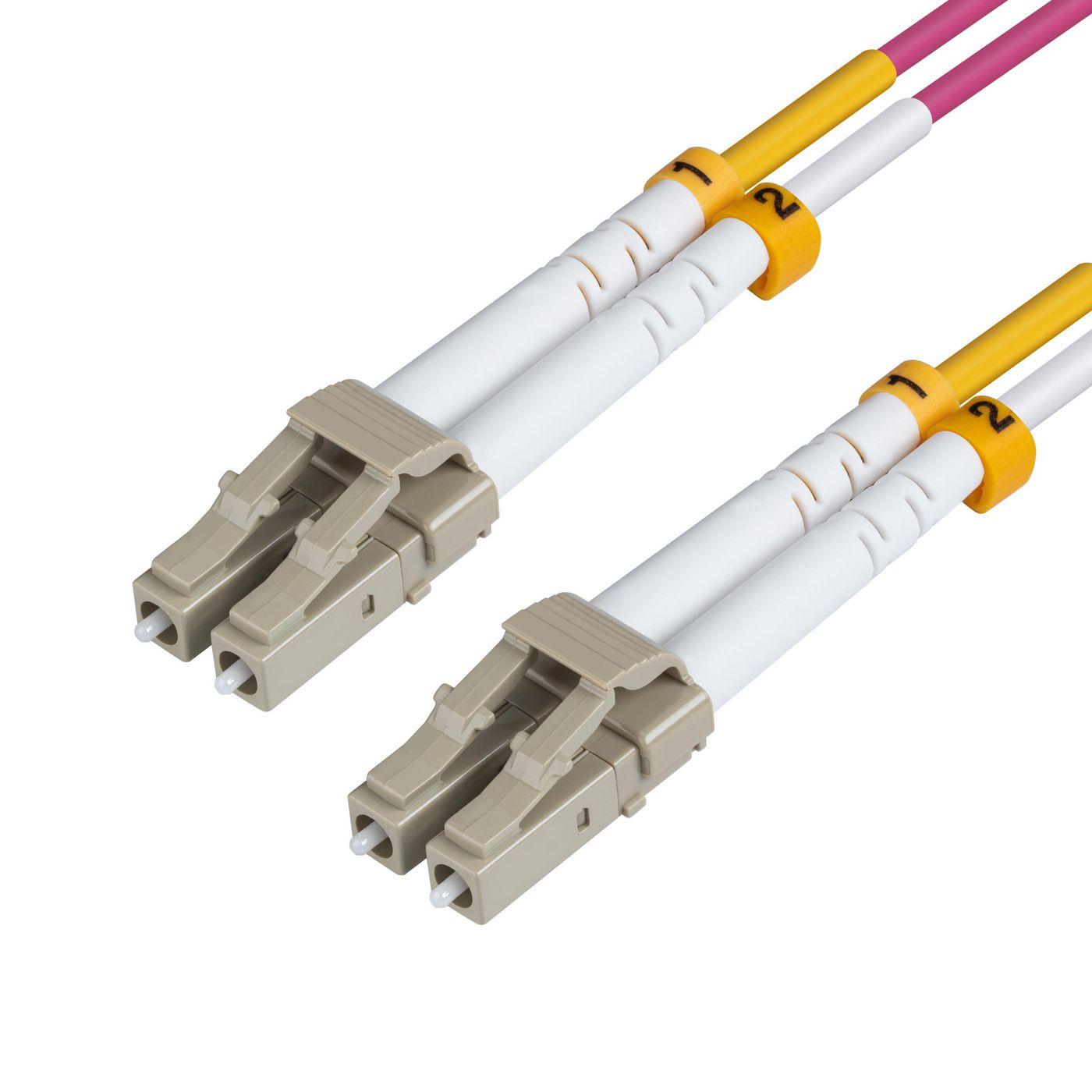 Microconnect 20m, LC/UPC - LC/UPC cavo a fibre ottiche OM4 Viola (LC/UPC-LC/UPC 20m OM4 - MM Duplex LSZH OD: 2mm, 0.3dB - Erica