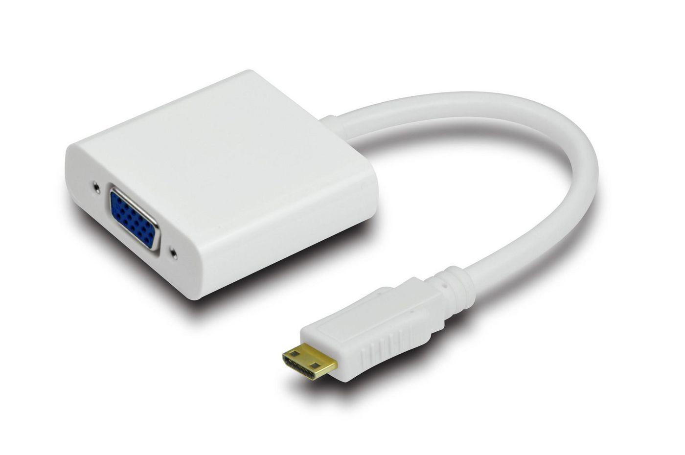 Microconnect HDMIVGA cavo e adattatore video 15 m VGA D-Sub HDMI Type C Mini Nero (HDMI Mini 19C-VGA adapter M-F - HDMI Mini ty