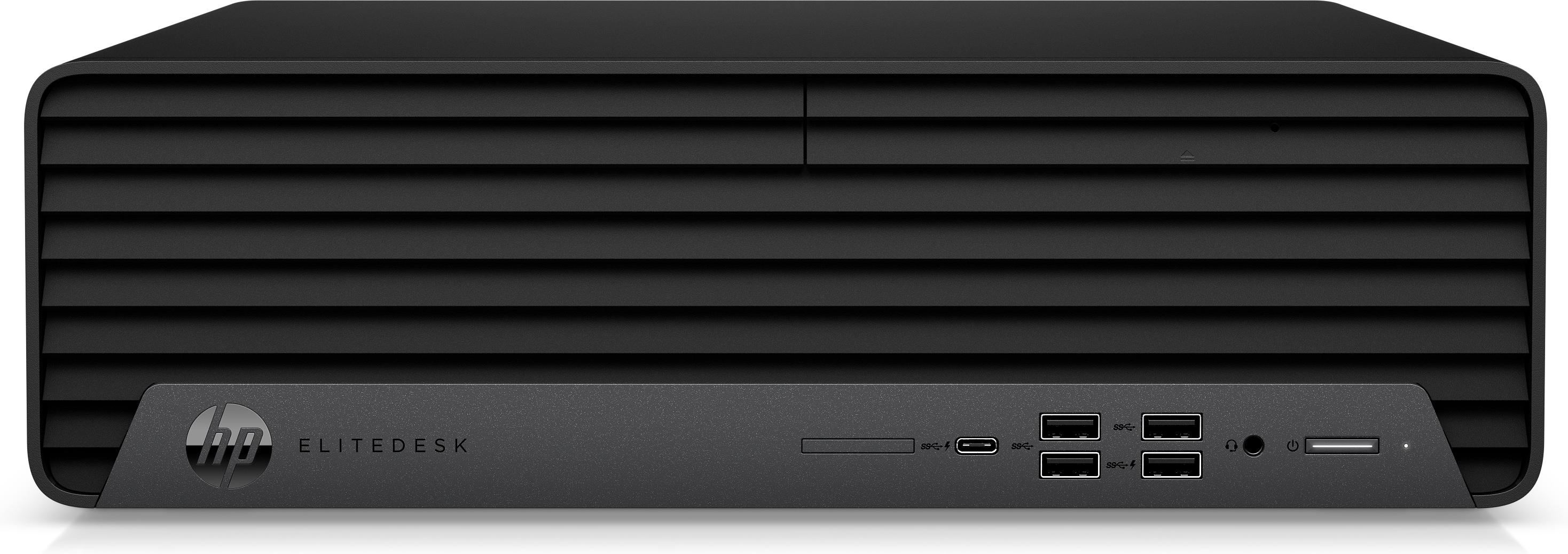T1A HP EliteDesk 800 G4 Refurbished Intel Core i5 i5-8500 8 GB DDR4-SDRAM 256 GB SSD Windows 10 Pro SFF PC Nero Argento