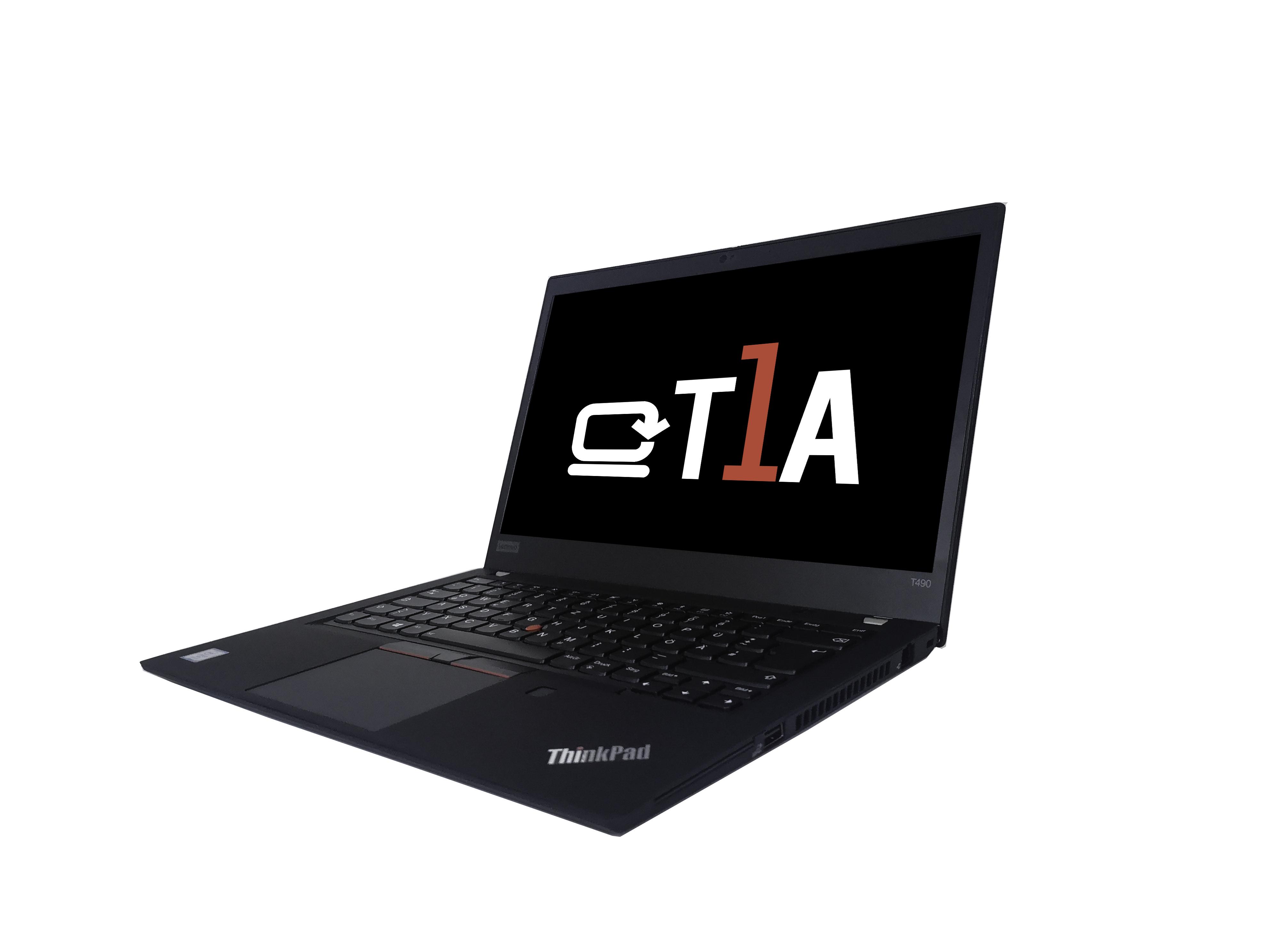 T1A Lenovo ThinkPad T490 Refurbished Intel Core i5 i5-8365U Computer portatile 356 cm (14") 8 GB DDR4-SDRAM 256 GB SSD Windows
