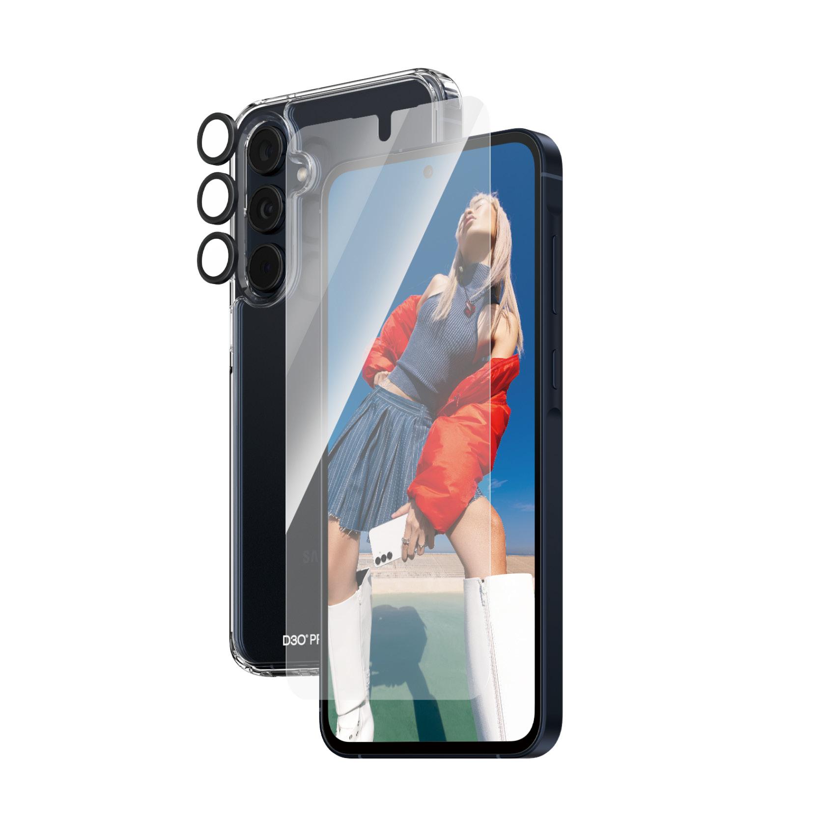 PanzerGlass B0470+7358 protezione per lo schermo e il retro dei telefoni cellulari Pellicola proteggischermo trasparente Samsun
