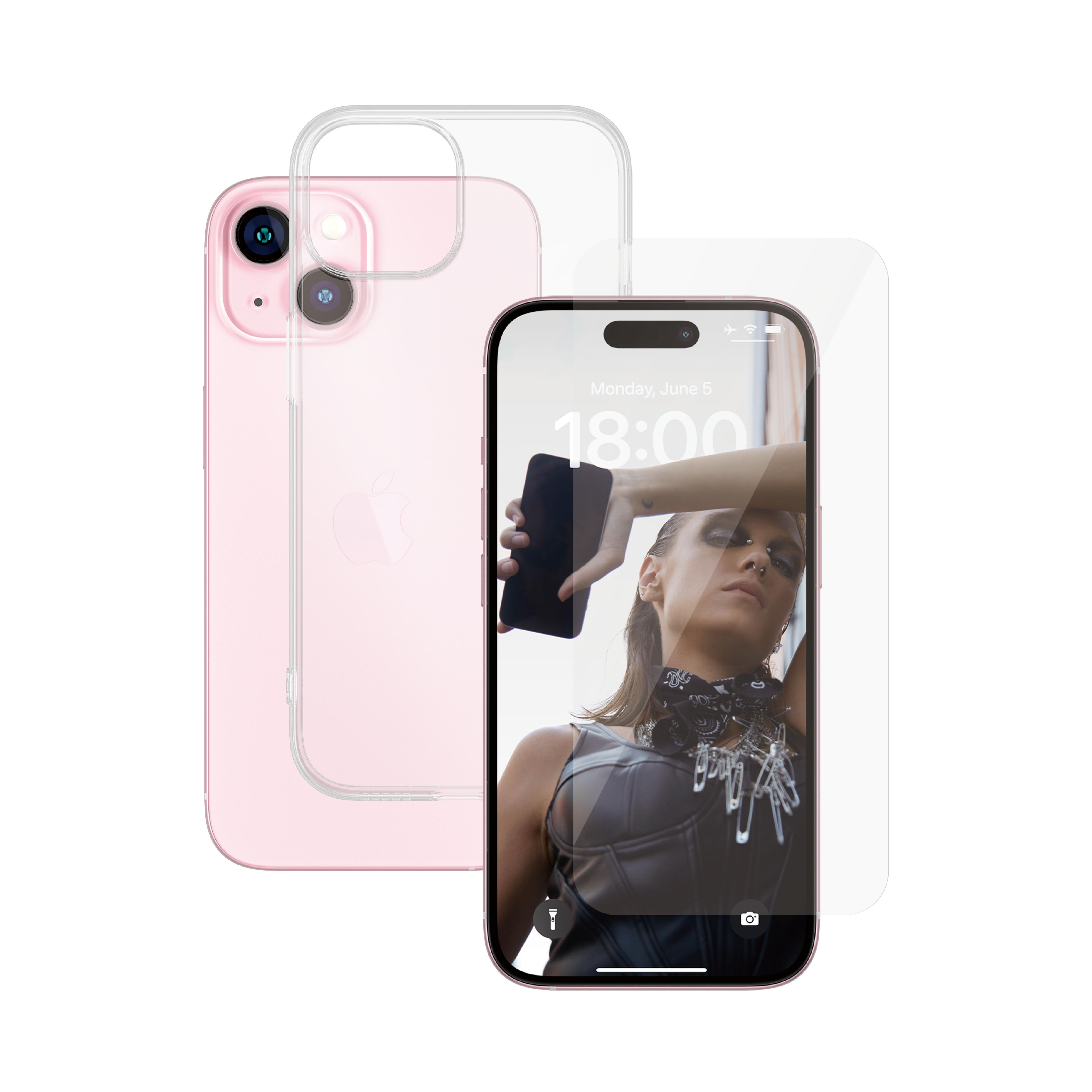 PanzerGlass SAFE. 2-in-1-Pack iPhone 2023 iPhone 6.1 Pellicola proteggischermo trasparente Apple 1 pz (PanzerGlass SAFE Bundle,