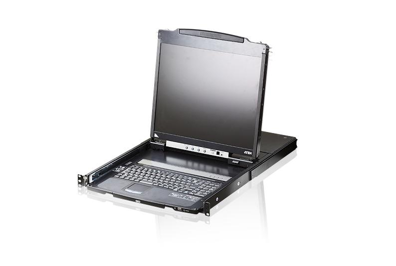 Console ATEN CL5800N A rack da 48,3 cm (19 ") 1280 x 1024 pixel metallo nero 1u