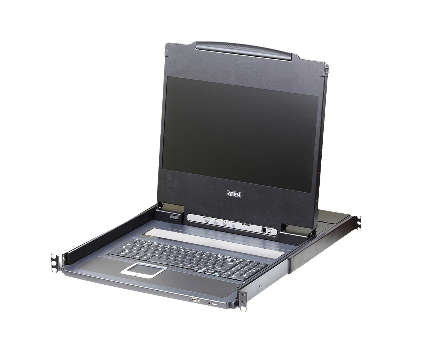 ATEN CL6700MW-ATA-2XK06ITG switch per keyboard-video-mouse (kvm) Montaggio rack Nero