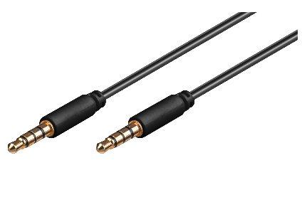 Microconnect IPOD013 cavo audio 3 m 3.5mm Nero (35 mm Headphone & Audio Cable - 3.5mm Minijack extension Cable - Warranty 300M)