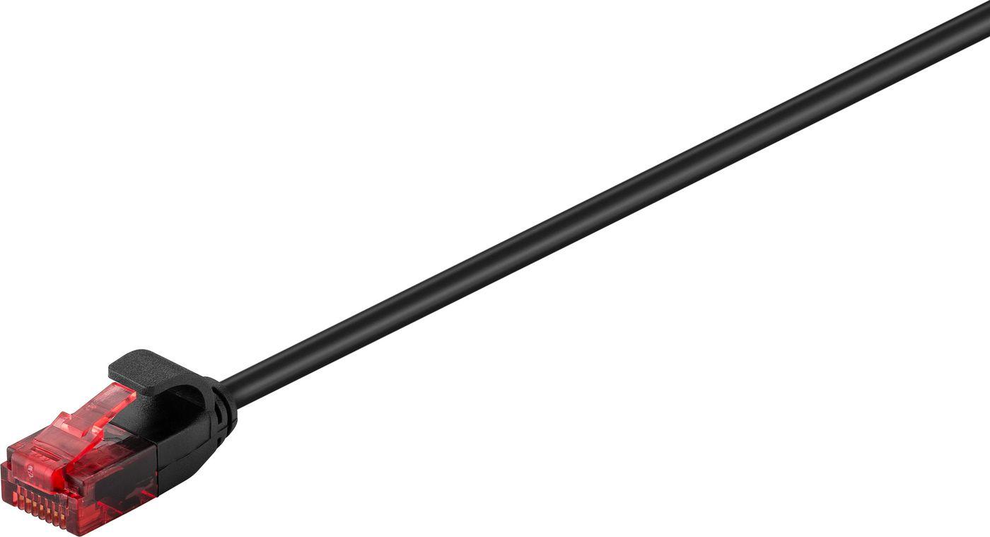 Microconnect V-UTP60015S-SLIM cavo di rete Nero 015 m Cat6 U/UTP UTP (U/UTP CAT6 0.15M Black Slim - Unshielded Network Cable -
