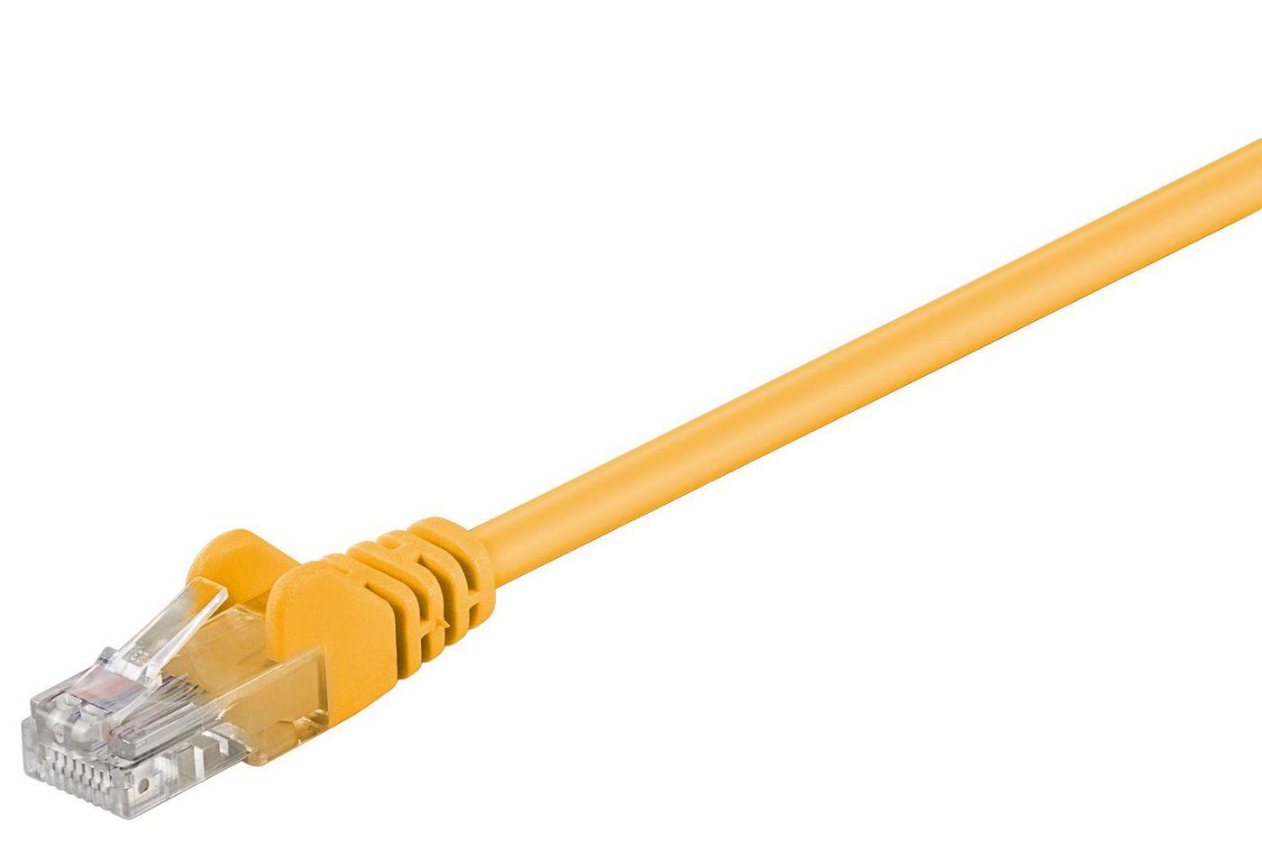 Microconnect B-UTP50025Y cavo di rete Giallo 025 m Cat5e U/UTP UTP (U/UTP CAT5e 0.25M Yellow PVC - Unshielded Network Cable - P
