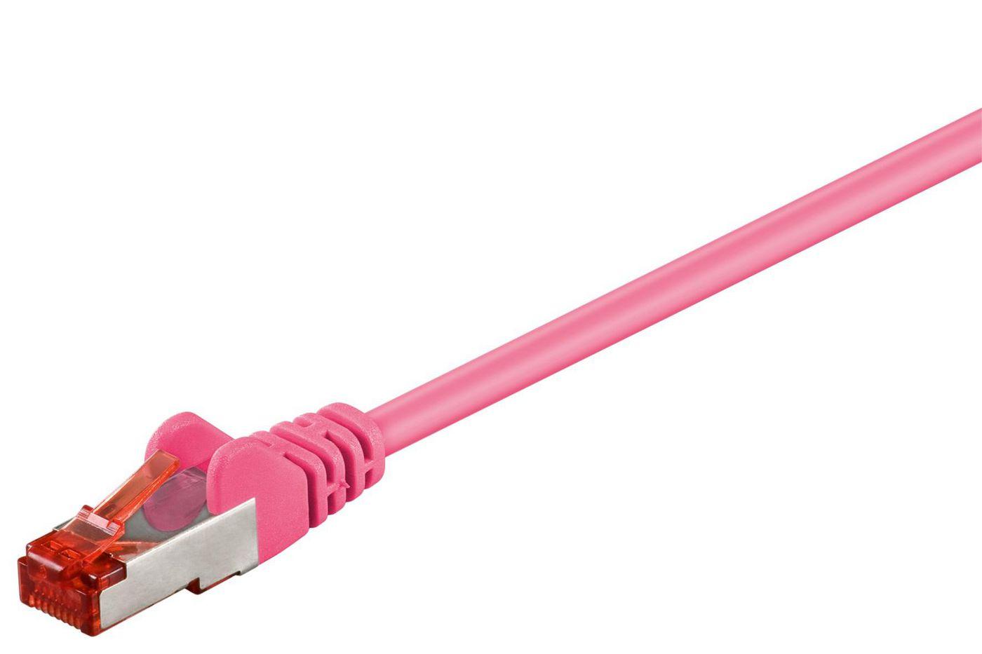 Microconnect B-FTP60025PI cavo di rete Rosa 025 m Cat6 F/UTP FTP (F/UTP CAT6 0.25m Pink PVC - Outer Shield Foil screening - 4x