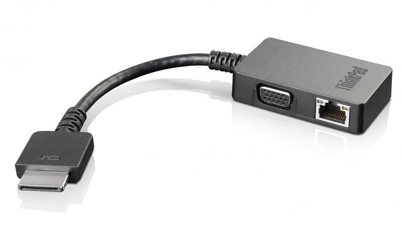 Adapter - 4X90J31060, OneLink+, - VGA/RJ45, Black - Warranty: 6M
