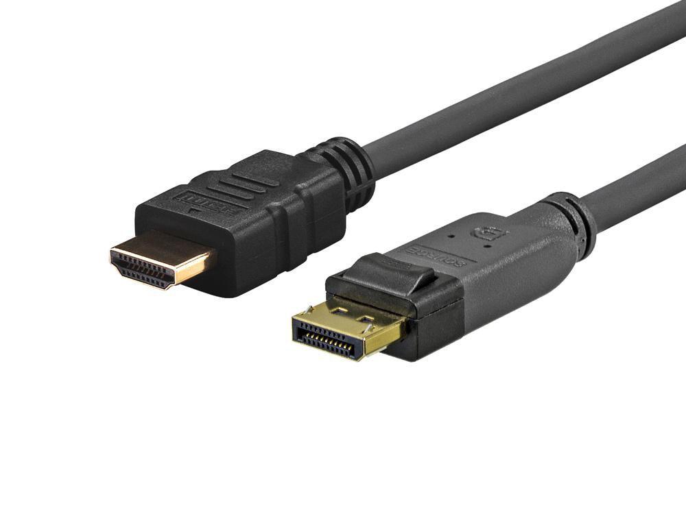 Vivolink PRODPHDMI0.5 cavo e adattatore video 05 m DisplayPort HDMI Nero (PRO DISPLAYPORT - HDMI - . - Warranty 144M)