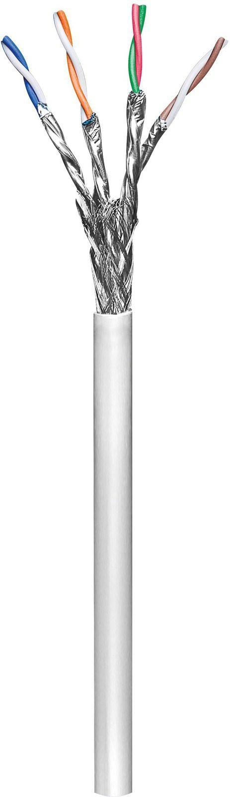 Microconnect KAB029-305 cavo di rete Grigio 305 m Cat6 S/FTP S-STP (S/FTP CAT6 305m Grey PVC - Solid AWG 23/1 CCA - Non-termina