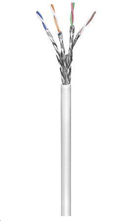 Microconnect KAB017-100 cavo di rete Bianco 100 m Cat6 S/FTP S-STP (S/FTP CAT6 100m White PVC - Solid AWG 23/1 CCA - Non-termin