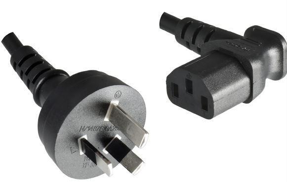 Microconnect PE010418AUSTRALIA-A cavo di alimentazione Nero 18 m Spina di alimentazione di tipo I Accoppiatore C13 (Power Cord