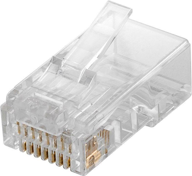 Microconnect KON503-10 cavo di collegamento RJ45 Translucent (Modular Plug CAT5e Plug 8P8C - Unshielded 10pcs in one bag - For