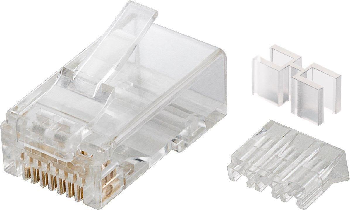 Microconnect KON505-10 cavo di collegamento RJ45 Translucent (Modular Plug CAT6 Plug 8P8C - Unshielded 10pcs in one bag - with