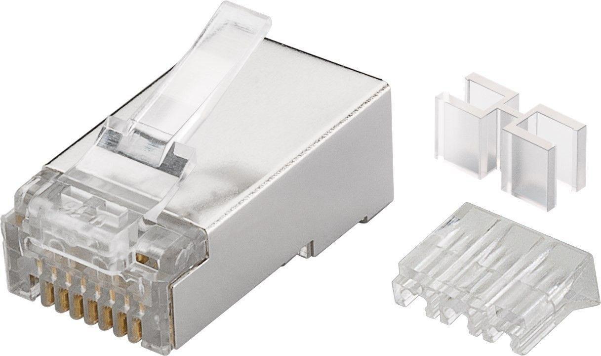Microconnect KON506-10 cavo di collegamento RJ45 Translucent (Modular Plug CAT6 Plug 8P8C - FTP Shielded 10pcs in one bag - wit