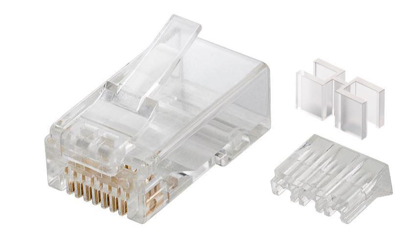 Microconnect KON511-10 cavo di collegamento RJ45 Trasparente (Modular Plug CAT6a Plug 8P8C - Unshielded 10pcs in one bag - with