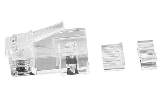 Microconnect KON511-50 cavo di collegamento Translucent (Modular Plug CAT6a Plug 8P8C - Unshielded 50pcs in one bag - with Inse