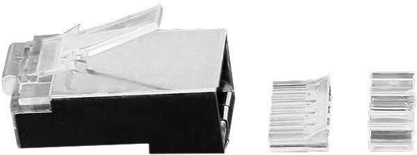Microconnect KON512-50 cavo di collegamento Argento (Modular Plug CAT6a Plug 8P8C - FTP Shielded, 50pcs in one bag - with Inser
