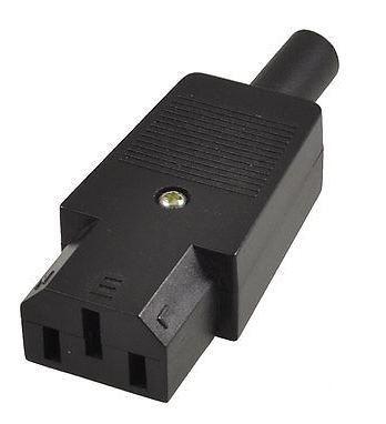 Microconnect C13PLUG C13 Nero adattatore per presa di corrente (IEC Power Adaptor C13 Plug - C13 Socket Straight Black - 10A 25