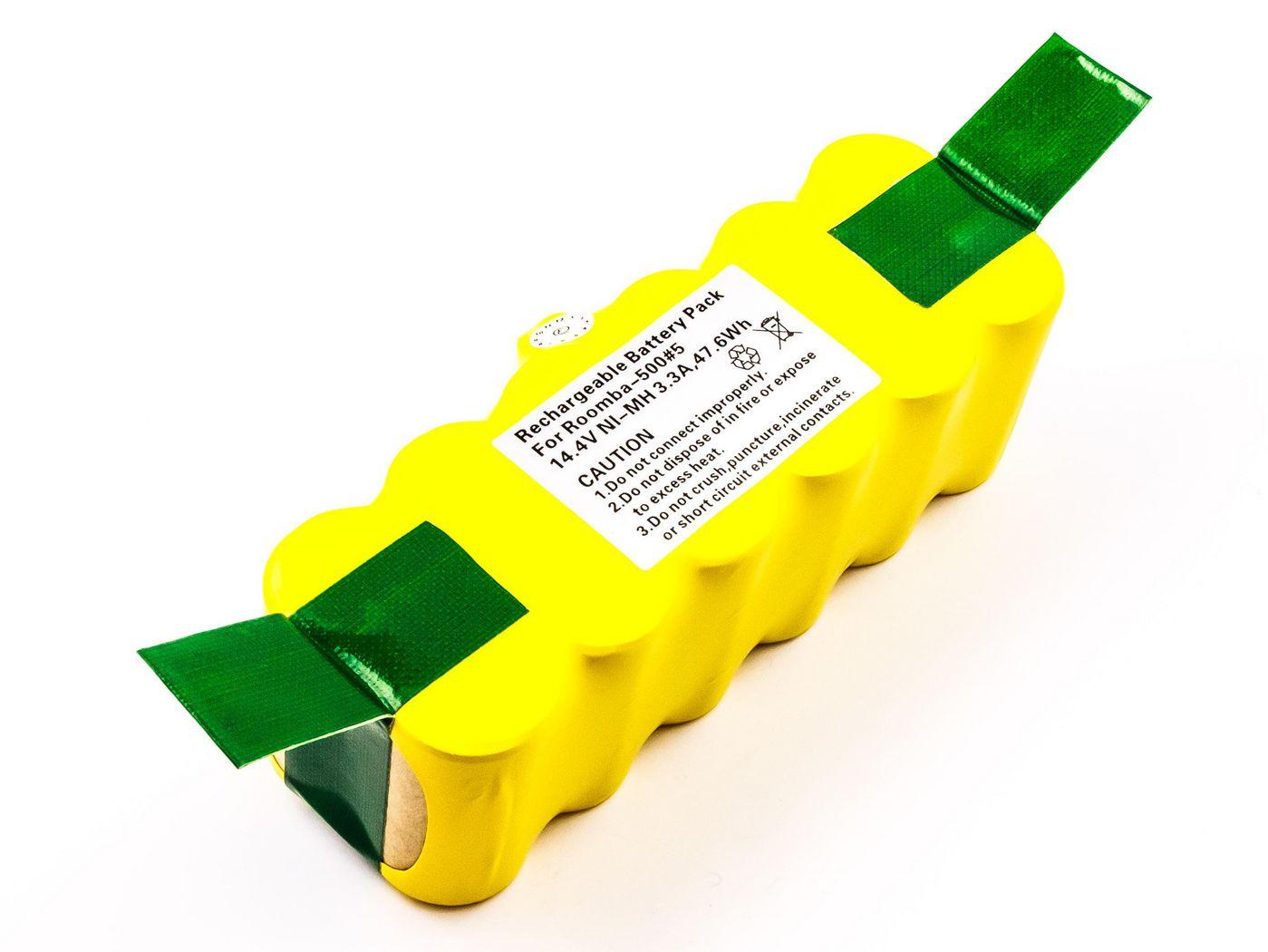 CoreParts MBVC0007 accessorio e ricambio per aspirapolvere Robot vacuum Batteria (Battery for iRobot Roomba - 47.5WH Ni-Mh 14.4