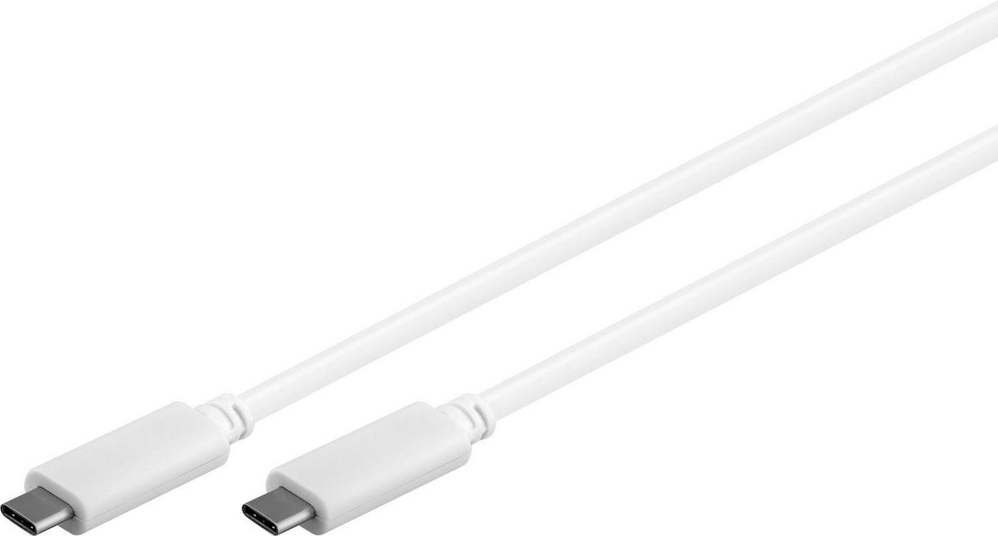 Microconnect USB3.1CC1W cavo USB 1 m USB 3.2 Gen 2 [3.1 Gen 2] USB C Bianco (USB-C Gen2 cable, white. 1m - Gen2 - Supports 10 G
