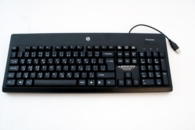HP 724720-041 tastiera USB QWERTZ Tedesco Nero
