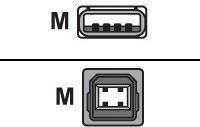 Zebra - cavo USB - USB (M) a USB Tipo B, 4 -Pin (M) - 3,0m - per G -series GK420, GX420, GX430, LP 2824, 2844, 3844, TLP 2824,