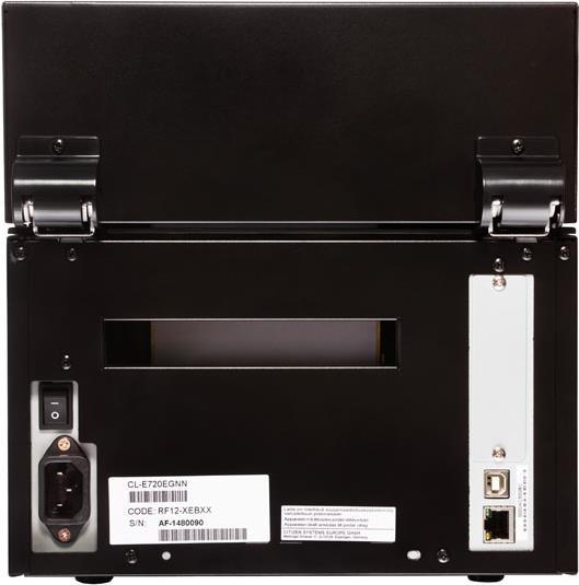 Citizen CL-E720DT, 8 punti/mm (203dpi), USB, stampante per l'etichetta Ethernet, lente termica, risoluzione: 8 punti/mm (203dpi