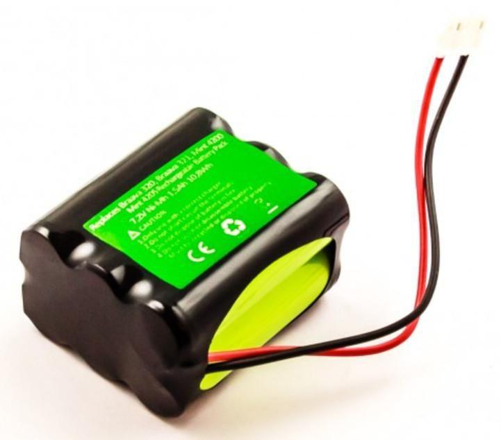 Battery for iRobot Braava - 10.8Wh Ni-Mh 7.2V 1500mAh - Braava 320 Mint 4200 4205 - Warranty 12M
