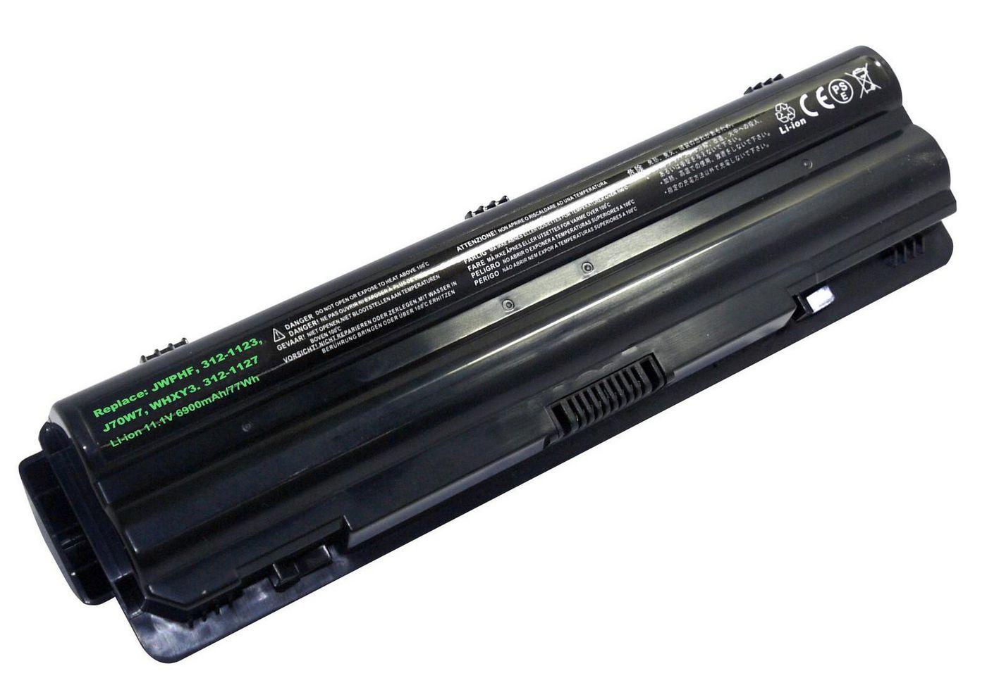 CoreParts MBI2729 ricambio per laptop Batteria (Laptop Battery for Dell 73Wh - 9 Cell Li-ion 11.1V 6.6Ah - Black 73Wh 9 Cell Li