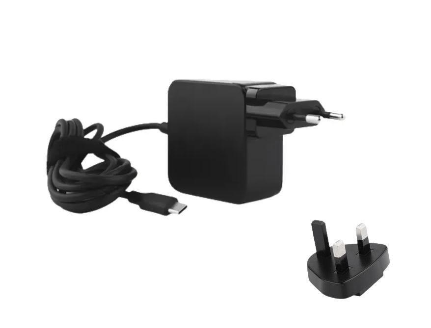 CoreParts MBXUSBC-AC0002 adattatore e invertitore Interno 65 W Nero (USB-C Power Adapter 65W - 65W 5V2.4A-20V3.2A USB PD - Plug