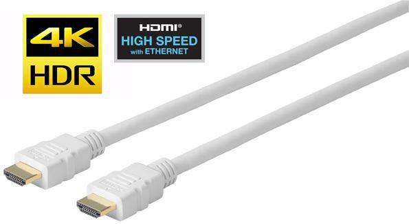 Vivolink PROHDMIHD5W cavo HDMI 5 m HDMI tipo A Standard Bianco (Pro HDMI Cable White 5m Ultra - Flexible . - Warranty 144M)