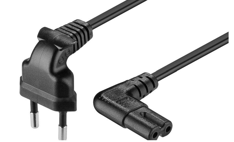 Microconnect PE030730AA cavo di alimentazione Nero 3 m Accoppiatore C7 (Power Cord Notebook 3m Black - Euro plug to Euro-8- jac