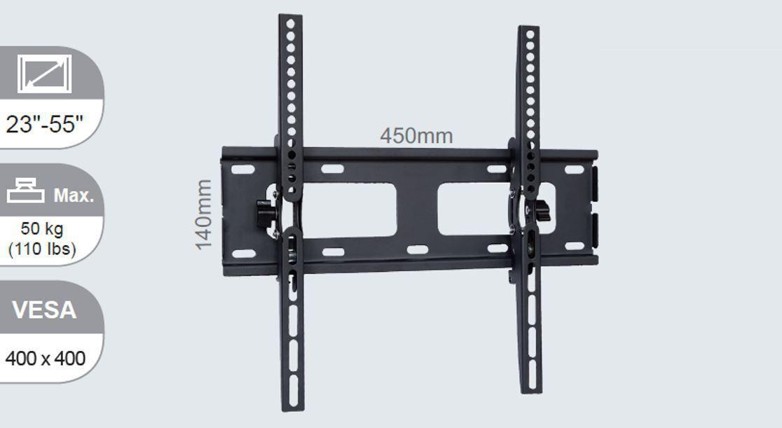 Wall mount medium tilt up to