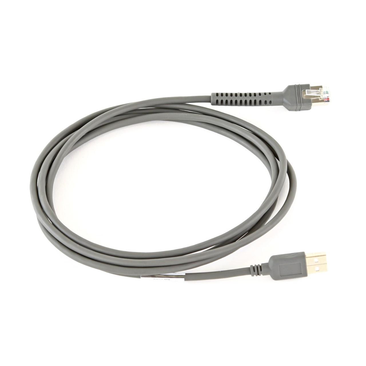 Zebra CBA-U21-S07ZBR cavo seriale Nero 21 m USB EAS (SHIELDED USB CABLE SER A CONNEC - 7FT/2.1M STRAIGHT)