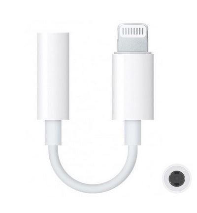 CoreParts MSPP74280 adattatore per inversione del genere dei cavi Lightning 3.5mm Audio Bianco (Lightning to 3.5 mm Headphone -